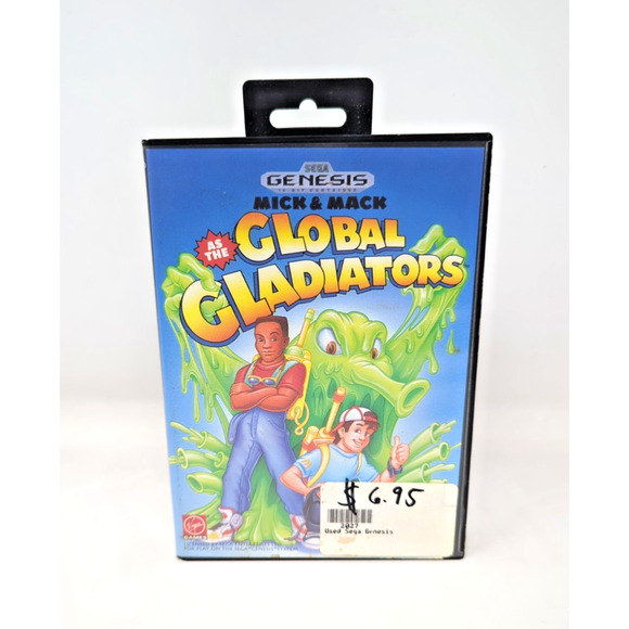 Sega Genesis 1992 Mick & Mack As The Global Gladiators (Box/Cartridge/Manual) - Picture 1 of 4